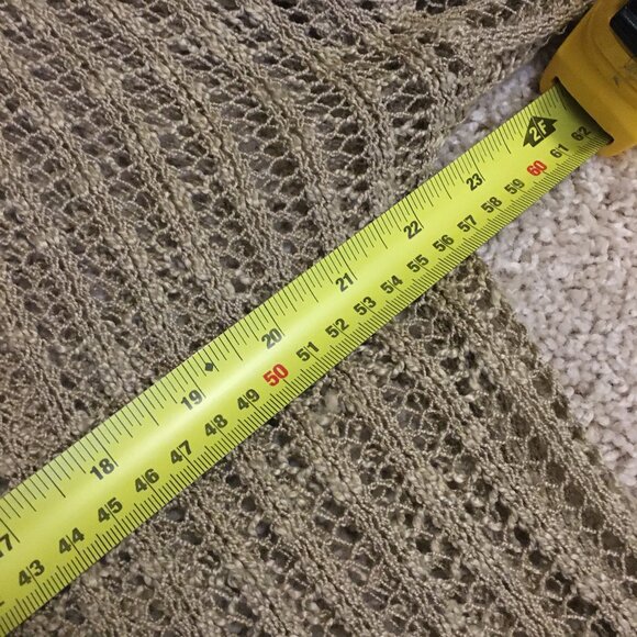 Kaktus Tan Crochet Slip Over Top - Picture 6 of 10